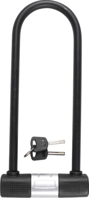 TECH TEAM GK104.504 Замок велосипедный на ключе усиленный 140 мм x 320 мм Цвет Чёрный от магазина ДЕТКИ