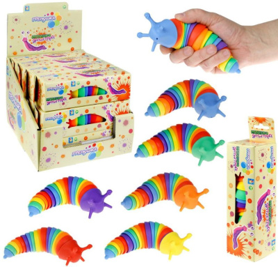 1TOY Т23264 Игрушка-антистресс ГРЕМУШКА СЛИЗНЯК 18 см от магазина ДЕТКИ