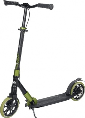 Самокат складной SPORT 210 2021 200 мм ABEC 9 до 50 кг тормоз-крыло + дисковый механический (Артикул: 137036, Цвет: Зелёный)