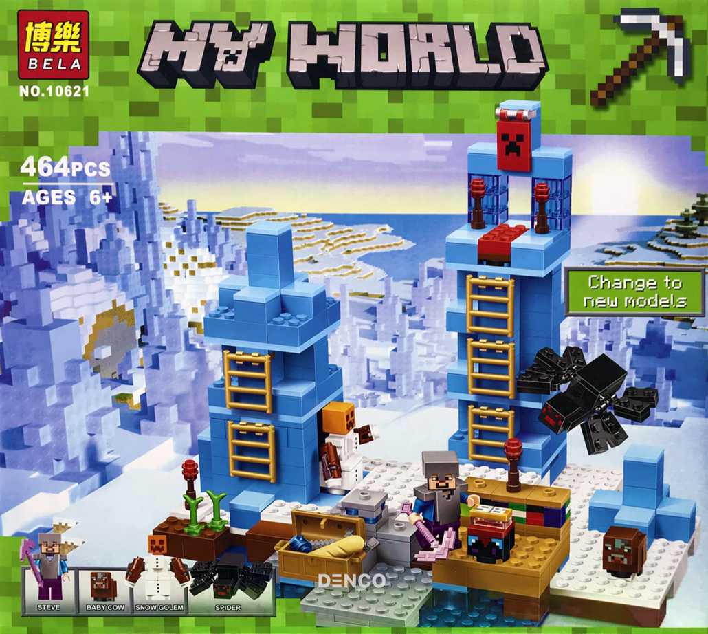 Конструктор ЛЕДЯНЫЕ ШИПЫ серия MY WORLD 464 детали купить в  интернет-магазине ДЕТКИ