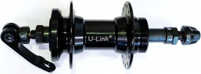 U-LINK GB-10R-QS Втулка задняя алюминиевая 3/8"x14Gx32H размер 135 мм x 145 мм на эксцентрике под дисковый тормоз от магазина ДЕТКИ
