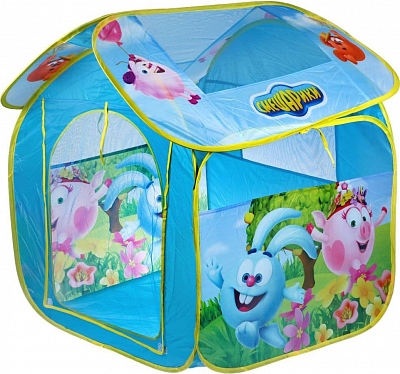 ИГРАЕМ ВМЕСТЕ GFA-SMESH-R Палатка детская игровая СМЕШАРИКИ 83 см x 80 см x 105 см от магазина ДЕТКИ