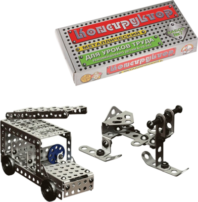 ДЕСЯТОЕ КОРОЛЕВСТВО 00847 Конструктор металлический для уроков труда НАБОР №7 148 деталей от магазина ДЕТКИ