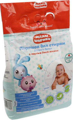 ЗАБОТЛИВАЯ МАМА BH57392MAL (3) Порошок для стирки детского белья МАЛЫШАРИКИ 3,8 кг от магазина ДЕТКИ