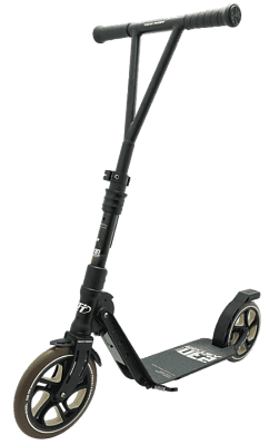 Самокат складной ASTOR 230 2020 колёса 230 мм/ 215 мм ABEC 7 до 100 кг тормоз-крыло (Цвет: Чёрный/Коричневый)