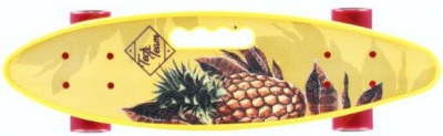 TECH TEAM 113373 Пенни борд FISHBOARD 23 PRINT YELLOW колёса 60 мм Цвет Жёлтый от магазина ДЕТКИ