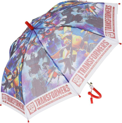 ИГРАЕМ ВМЕСТЕ UM45-TRF Зонт детский ТРАНСФОРМЕРЫ 45 см полуавтомат, свисток от магазина ДЕТКИ