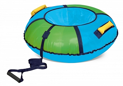 Ватрушка зимняя тюбинг детский 95 см (Цвет Голубой/Зелёный)