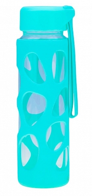 VINCA SPORT VSB02 Фляга велосипедная боросиликатное стекло силиконовая оплётка 450 мл Цвет Мятный от магазина ДЕТКИ