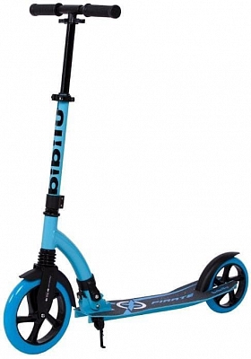 Самокат складной PIRATE колёса 230 мм/180 мм до 100 кг тормоз-крыло (Артикул: SKL-037-3-BL, Цвет: Голубой)