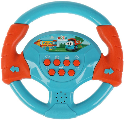 УМКА ZY805146-R8 Музыкальный руль ГРУЗОВИЧОК ЛЁВА 30 песен, звуков и стихов от магазина ДЕТКИ