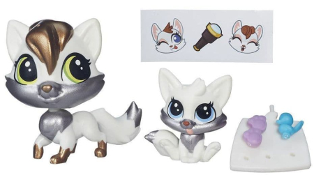 LITTLEST PET SHOP A7313 (B4766) Набор из 2-х фигурок (большая и маленькая) на блистере от магазина ДЕТКИ