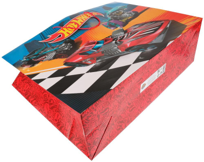ЧУДО ПРАЗДНИК PXXXL-82001-HW Пакет подарочный HOT WHEELS огромный 45 см х 60 см х 20 см от магазина ДЕТКИ