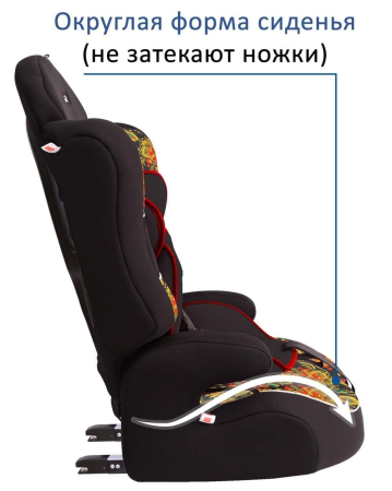 Автокресло ТРАНСФОРМЕР ПРАЙМ ISOFIX Группа 1-2-3 (9-36кг) (Цвет Хохлома)