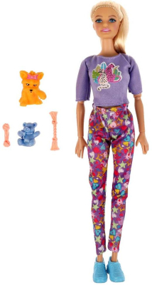 СОФИЯ И АЛЕКС 66001PET-S2-S-BB Кукла СОФИЯ с собакой серия СПОРТ 29 см от магазина ДЕТКИ