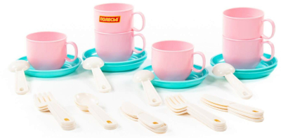 ПОЛЕСЬЕ 80288 Набор детской посуды МИНУТКА на 6 персон (V4) 30 элементов от магазина ДЕТКИ