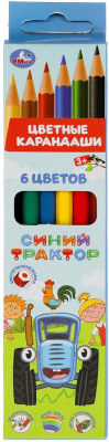 УМКА CPH6-51996-STR Карандаши цветные шестигранные СИНИЙ ТРАКТОР 6 цветов от магазина ДЕТКИ