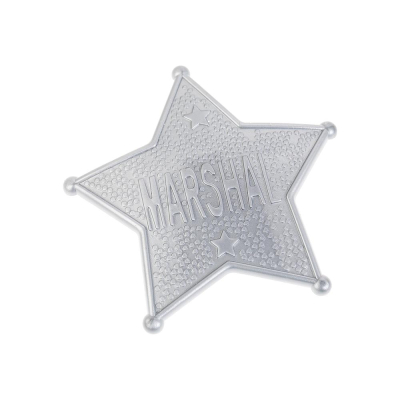 ИГРАЕМ ВМЕСТЕ 81081-8246W-1-R Револьвер для стрельбы пистонами ОРУЖИЕ КОВБОЕВ 8 зарядов, звезда маршала от магазина ДЕТКИ