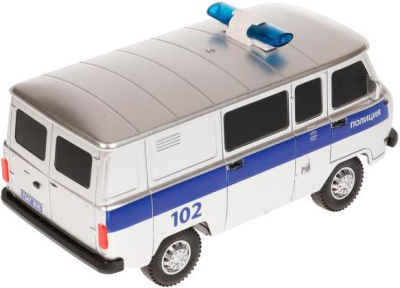 ТЕХНОПАРК 452-18RCL-POL-GY Автомобиль радиоуправляемый УАЗ 452 ПОЛИЦИЯ 18 см со светом Цвет Серебристый от магазина ДЕТКИ