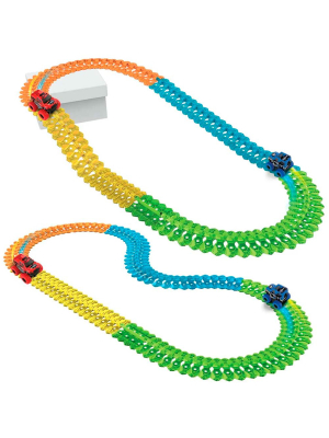 1TOY Т23877 Гибкий трек NEXTREME 100 деталей, внедорожник красный от магазина ДЕТКИ