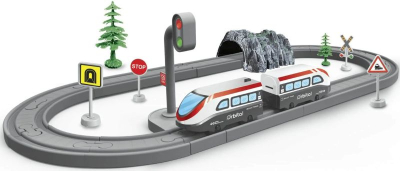 1TOY Т20828 Железная дорога СТАРТОВЫЙ НАБОР INTER CITY 41 деталь от магазина ДЕТКИ