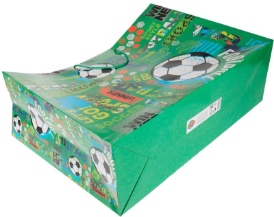 ЧУДО ПРАЗДНИК PL-63395-FB Пакет подарочный ФУТБОЛ огромный 45 см х 60 см х 20 см от магазина ДЕТКИ