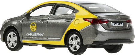 ТЕХНОПАРК SOLARIS2-12DEL-GY Автомобиль металлический HYUNDAI SOLARIS КАРШЕРИНГ 12 см Цвет Серебристый/Жёлтый от магазина ДЕТКИ