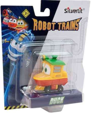 ROBOT TRAINS 80157 Паровозик DUCK на блистере от магазина ДЕТКИ
