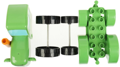 ГОРОД МАСТЕРОВ 10011-GK Конструктор БОЛЬШИЕ КУБИКИ: ЗЕЛЁНЫЙ ТРАКТОР серия СИНИЙ ТРАКТОР 4 детали от магазина ДЕТКИ