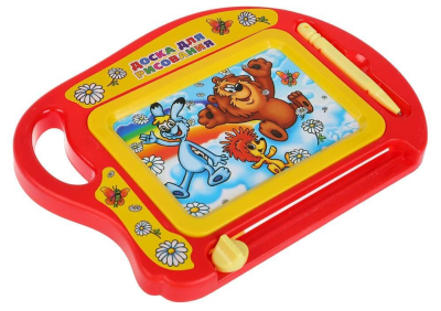 ИГРАЕМ ВМЕСТЕ B1727540-R2 Доска для рисования ТРЯМ! ЗДРАВСТВУЙТЕ! в пакете с хедером от магазина ДЕТКИ