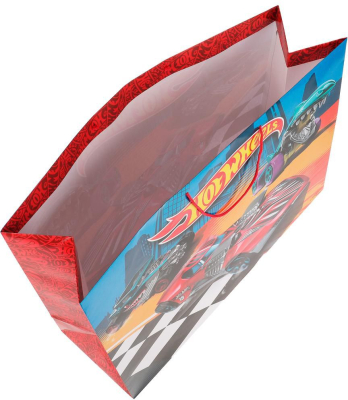 ЧУДО ПРАЗДНИК PXXXL-82001-HW Пакет подарочный HOT WHEELS огромный 45 см х 60 см х 20 см от магазина ДЕТКИ