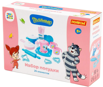 ПОЛЕСЬЕ 85443 Набор посуды ПРОСТОКВАШИНО 26 элементов от магазина ДЕТКИ