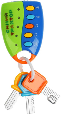 УМКА B862374-R3 Музыкальный брелок ПУТЕШЕСТВИЕ СИНИЙ ТРАКТОР 20 песен и звуков автомобиля от магазина ДЕТКИ