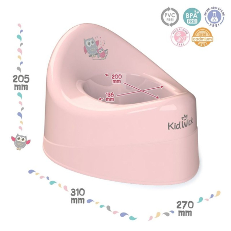 Горшок туалетный РАКУШКА (Артикул: KW030301, Цвет: Розовый)