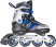 Коньки роликовые раздвижные AZART 2021 (Артикул: 087556, Цвет: Синий, Размер: M (34-37))