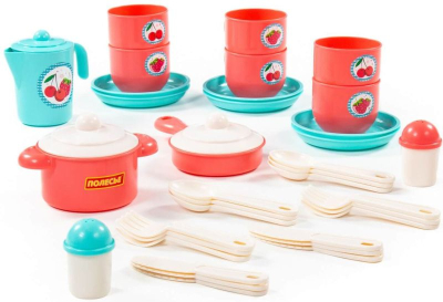 ПОЛЕСЬЕ 80158 Набор детской посуды ХОЗЯЮШКА на 6 персон (V3) 38 элементов от магазина ДЕТКИ