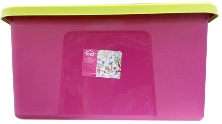 IDEA M2597 Ящик для игрушек СЕКРЕТ 50л Цвет Малиновый от магазина ДЕТКИ