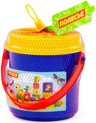 ПОЛЕСЬЕ 52605 Занимательная пирамидка №3 16 элементов в сетке от магазина ДЕТКИ