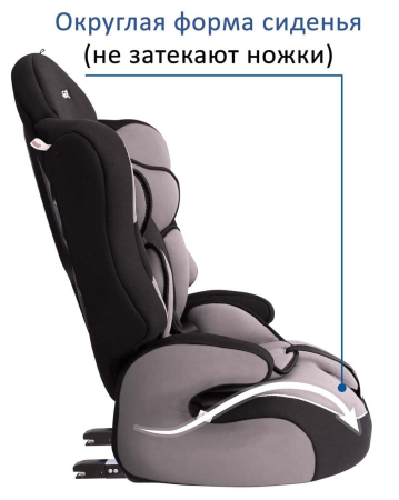 Автокресло ТРАНСФОРМЕР ПРАЙМ ISOFIX Группа 1-2-3 (9-36кг) (Артикул: КРЕС0148, Цвет: Серый)