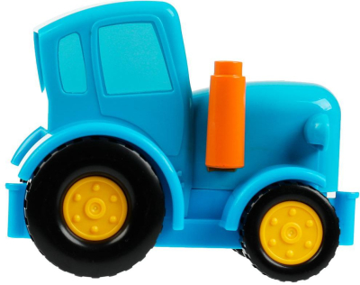 ГОРОД МАСТЕРОВ 10008-GK Конструктор СИНИЙ ТРАКТОР серия БОЛЬШИЕ КУБИКИ 14 деталей от магазина ДЕТКИ