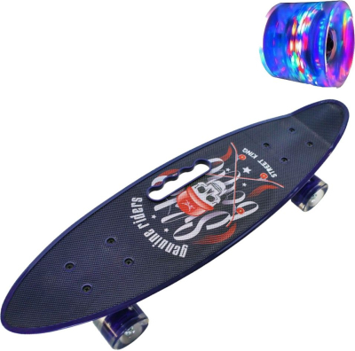 СИМБАТ S00165 Пенни борд колёса светящиеся 60 мм ABEC 7 до 60 кг 61 см от магазина ДЕТКИ