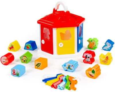 ПОЛЕСЬЕ 6196 Сортер ЛОГИЧЕСКИЙ ДОМИК от магазина ДЕТКИ