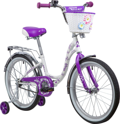 Велосипед детский BUTTERFLY 20" (Артикул: 20SH6V.BUTTERFLY.VL9, Цвет: Фиолетовый/Белый)