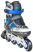 Коньки роликовые раздвижные AZART 2021 (Артикул: 087556, Цвет: Синий, Размер: M (34-37))