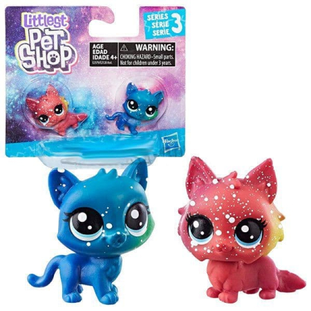 LITTLEST PET SHOP E2128 (E2579) Набор фигурок SPACE 2 шт. на блистере от магазина ДЕТКИ