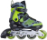 Коньки роликовые раздвижные AZART 2021 (Артикул: 087556_GN, Цвет: Зелёный, Размер: M (34-37))