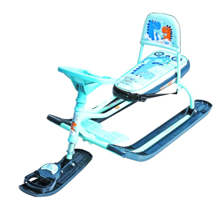 Снегокат ТИМКА СПОРТ 4-1 до 100 кг (Артикул: ТС4-1/Д, Цвет: С динозавром)