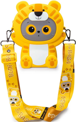 BUDI BASA АВВ-068 Сумка БАСИК тигрёнок из силикона от магазина ДЕТКИ