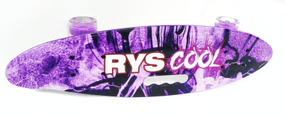 DK TOYS S00526 Пенни борд колёса светящиеся 60 мм ABEC 7 до 60 кг ручка от магазина ДЕТКИ