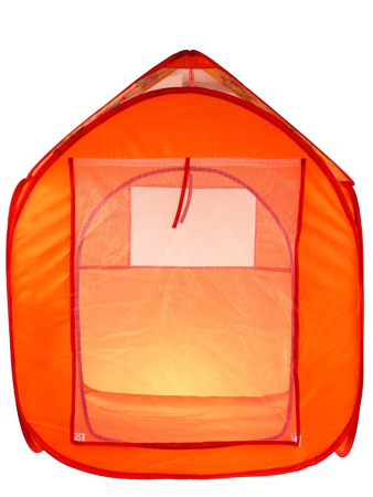 ИГРАЕМ ВМЕСТЕ GFA-LT-R Палатка детская игровая Львенок и черепаха домик шатер 105 х 83 см Цвет Оранжевый от магазина ДЕТКИ